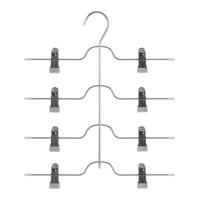 Meervoudige Hanger 5five Simply Smart Zilverkleurig Lichtgrijs Ijzer 32,5 x 37,6 cm Klemt Broeken