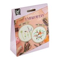 Craft ID mini borduurset, 2pcs. ø8.5cm