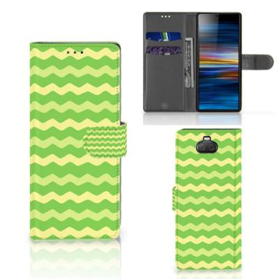 Sony Xperia 10 | Telefoon Hoesje | Waves Green