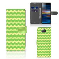 Sony Xperia 10 | Telefoon Hoesje | Waves Green