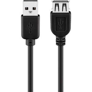 Goobay 68905 USB-kabel USB 2.0 5 m USB A Zwart