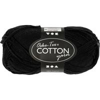 Creativ Company Katoengaren, zwart, 50gr, 170m