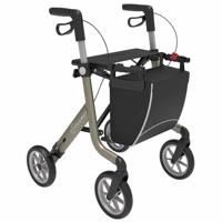 Rollator Streamer (6,2 kg) | Rehasense | Lichtgewicht | Zachte banden | Gesloten tas | Champagne | Large | LRCG60NUP