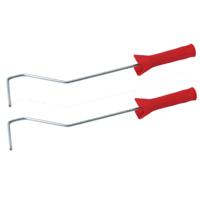 Muur/lak verfroller beugel - Set van 2x stuks - lange - verfbeugel - 10 cm - roller