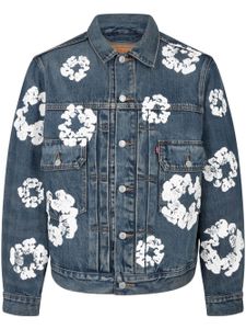 Denim Tears x Levi's veste en jean à imprimé graphique - Bleu