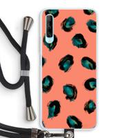 Pink Cheetah: Huawei P Smart Pro Transparant Hoesje met koord