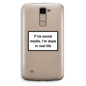 I'm dope: LG K10 (2016) Transparant Hoesje