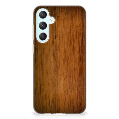 Samsung Galaxy S23 FE | Bumper Hoesje | Donker Hout