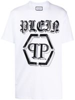 Philipp Plein t-shirt SS Chrome imprimé à col rond - Blanc - thumbnail