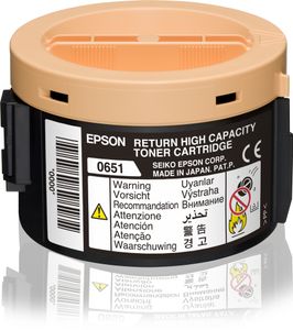 Epson Return High Capacity Toner Cartridge Black 2.2k