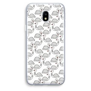 Zwanen: Samsung Galaxy J3 (2017) Transparant Hoesje