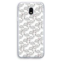Zwanen: Samsung Galaxy J3 (2017) Transparant Hoesje