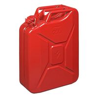 Metalen jerrycan rood voor brandstof 20 liter   -