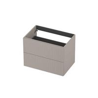 INK - Onderkast 2L Gelakt Gefreesd Tbv Greep - 700x450x520 Mm - Kasjmier Grijs