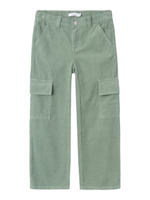 Name it winter broek meisjes - groen - NkfBella - wide leg