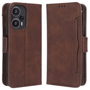 Xiaomi Redmi Note 12 Turbo/Poco F5 Cardholder Series Portemonnee Hoesje - Bruin