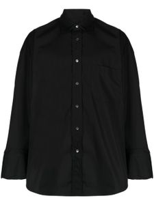 marina yee chemise oversize à lien de resserrage - Noir