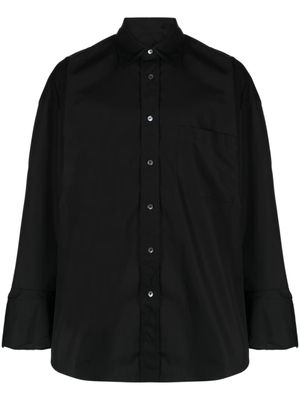 marina yee chemise oversize à lien de resserrage - Noir