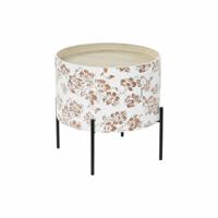 Wandtafel DKD Home Decor Wit Zwart Metaal Hout MDF 38 x 38 x 39 cm