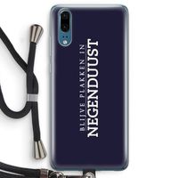Blijve plakken in Negenduust: Huawei P20 Transparant Hoesje met koord