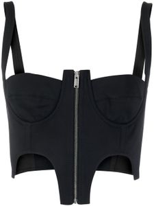 Dion Lee haut bustier à design asymétrique - Noir