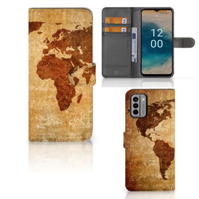 Nokia G22 | Flip Cover | Wereldkaart