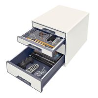 Leitz WOW Cube 5213 5213-20-01 Ladebox Wit 4 x DIN A4 Aantal lades: 4 - thumbnail