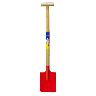 Speelgoed schep - voor kinderen - recht - metaal - rood - 70 cm