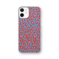 Leopard blue: iPhone 12 Transparant Hoesje