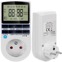 Izoxis Tijdschakelaar - wit - binnen - programmeerbaar - met display - 230V - elektrische apparaten