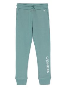 Calvin Klein Kids pantalon de jogging Institutional à logo imprimé - Vert