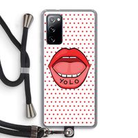 Yolo Denise: Samsung Galaxy S20 FE / S20 FE 5G Transparant Hoesje met koord