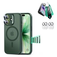 iPhone 17 Bundle Classic Hybrid Magnetic Case (Camera Control) and Armorite Screen Protector - Frosted Green
