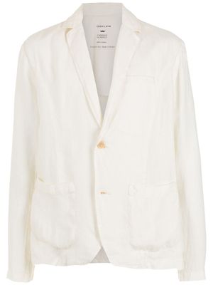 Osklen blazer en lin à boutonnière sur le devant - Blanc