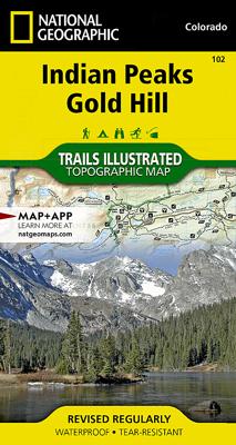 Wandelkaart 102 Topographic Map Guide Indian Peaks, Gold Hill /CO | National Geographic