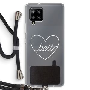 Best heart pastel: Samsung Galaxy A42 5G Transparant Hoesje met koord