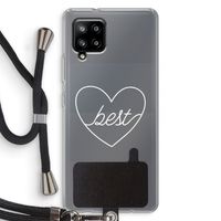 Best heart pastel: Samsung Galaxy A42 5G Transparant Hoesje met koord