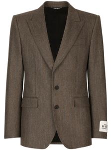 Dolce & Gabbana blazer Re-Edition 1991 à patch - Marron