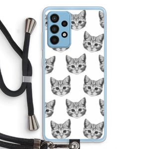 Kitten: Samsung Galaxy A52 Transparant Hoesje met koord