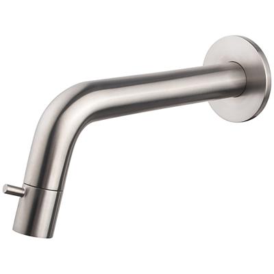 Wiesbaden Sophia Fonteinkraan - Toiletkraan - Koudwaterkraan - Inkortbaar - Muurbevestiging - 1/2 - Geborsteld Staal