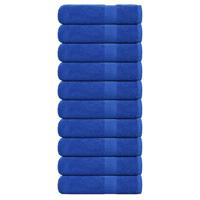 VidaXL Badhanddoeken frogn 10 st 100x150 cm 360 g/m² blauw