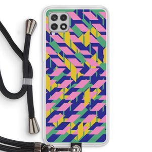 Skew Blush 1: Samsung Galaxy A22 4G Transparant Hoesje met koord