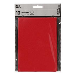 Creativ Company 217013 envelop C6 (114 x 162 mm) Rood 10 stuk(s)