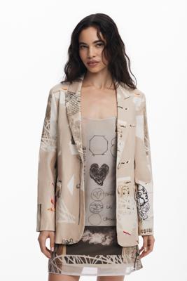 Jas ontworpen door Mr. Christian Lacroix - BROWN - L
