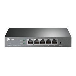 TP-LINK TL-R470T+ bedrade router Fast Ethernet Zwart