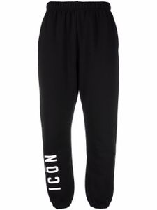 DSQUARED2 pantalon de jogging à logo imprimé - Noir