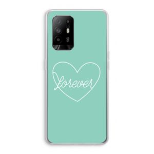 Forever heart pastel: Oppo A95 5G Transparant Hoesje