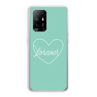Forever heart pastel: Oppo A95 5G Transparant Hoesje