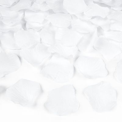 Witte rozenblaadjes 1500x stuks