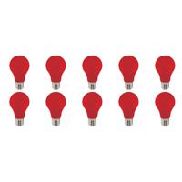 LED Lampen Set 10 Stuks - Specta Rood - E27 Fitting 3W